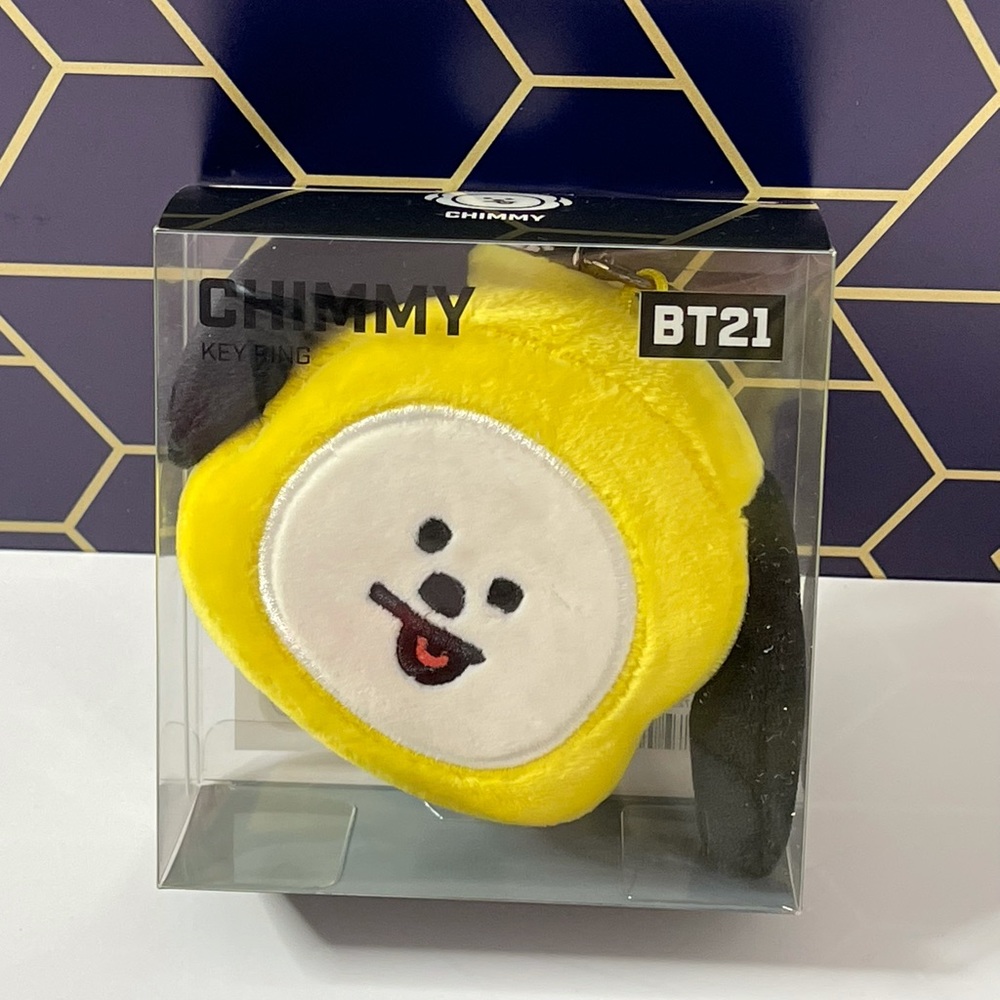 NEW in the box BT21 Chimmy plushy bag charm. Never been taken out of the box!